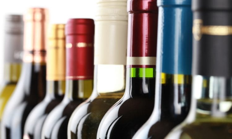 La botella de vino